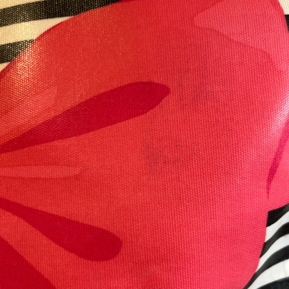 Kate Spade Striped Bow Canvas Sonoma Tote - Picture 11 of 12